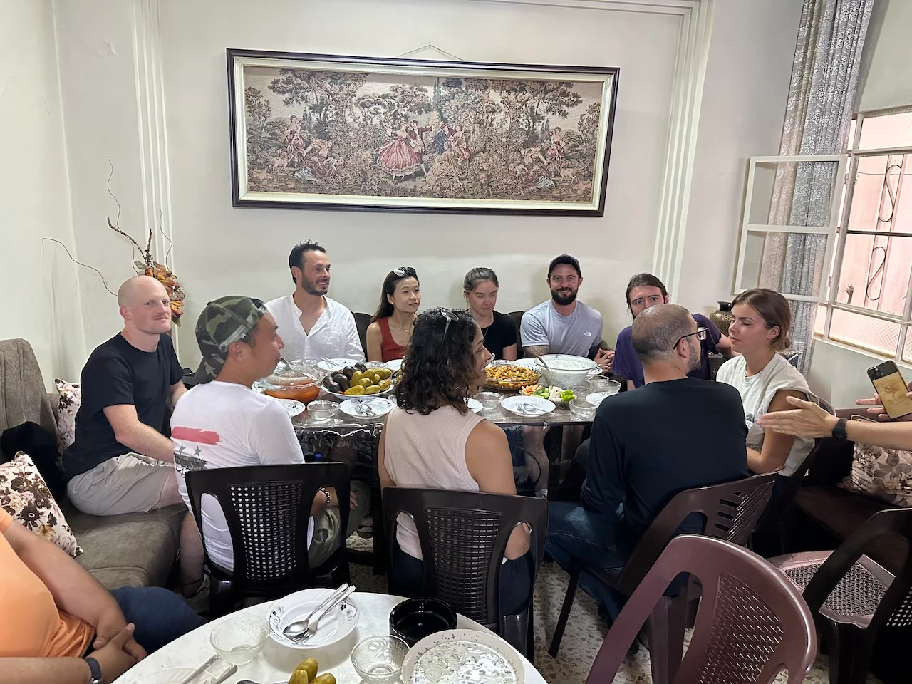 Lunch with Syrian local family