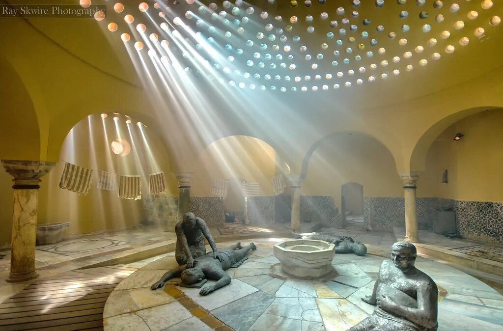 Traditional public bathhouses in Damascus