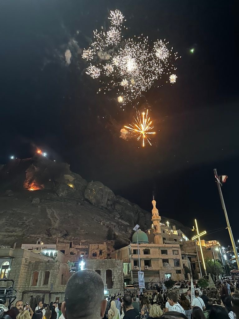 fireworks in Maaloula