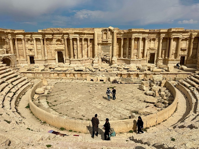 The Roman theater a wonderful place to visit when travel to Syria