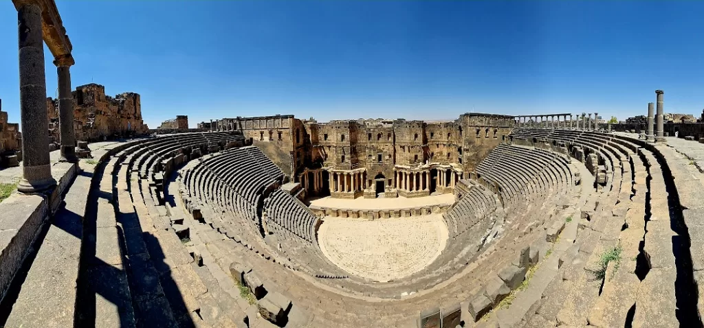 The Roman theater a wonderful place to visit when travel to Syria