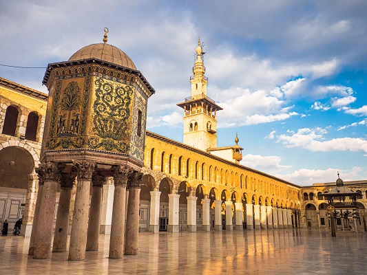 the Umayyad mosque in Damascus