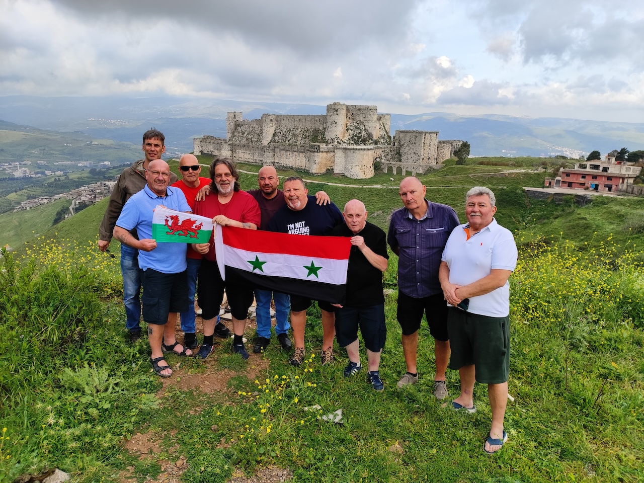 Travelers in Krak Des Chevaliers