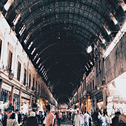 Souq al-Hamidiyah in Damascus.