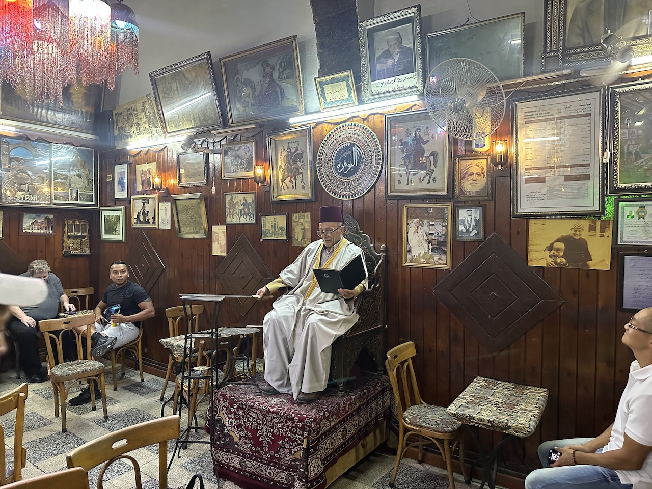 Story teller in Damascus