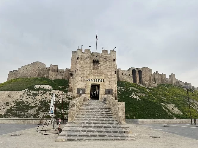 The Medieval Citadel of Aleppo Syria.