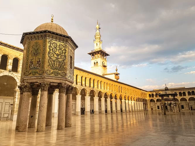 The Umayyad mosque in Damascus.