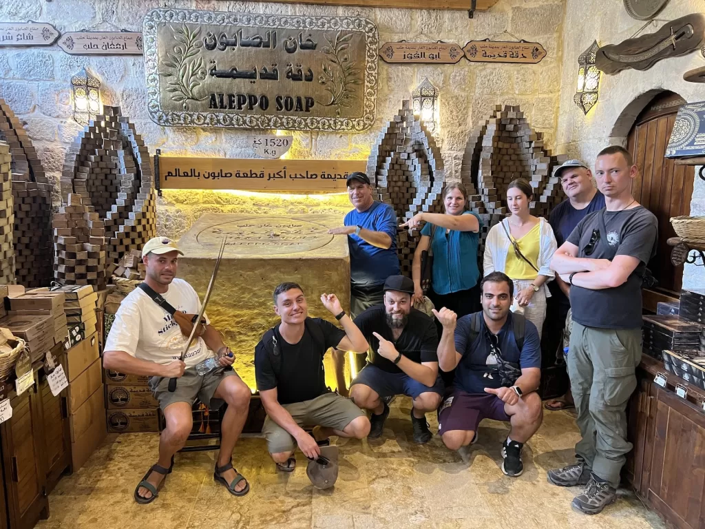 group of travelers in Aleppo