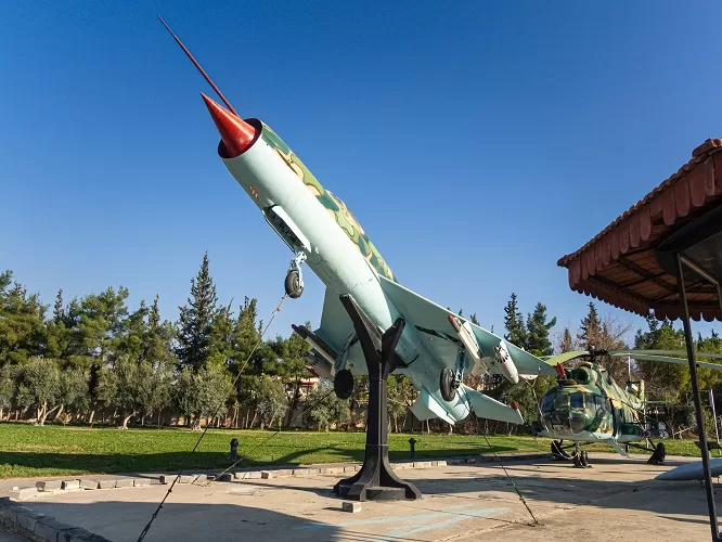 Military equipment used during the 1973 war.
