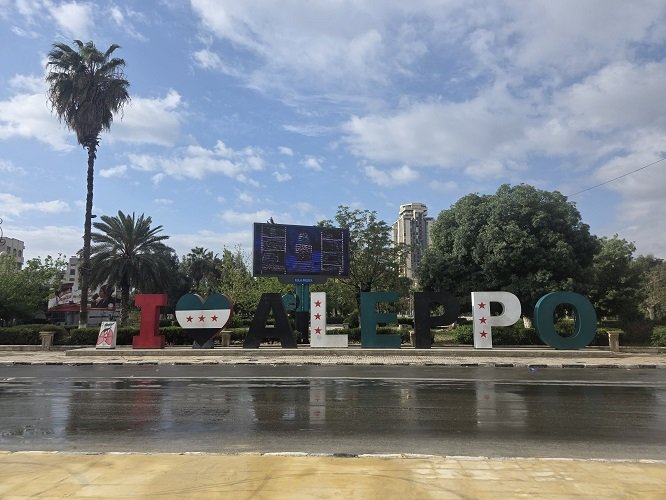 vibrant artistic expressions amid the historic city of Aleppo