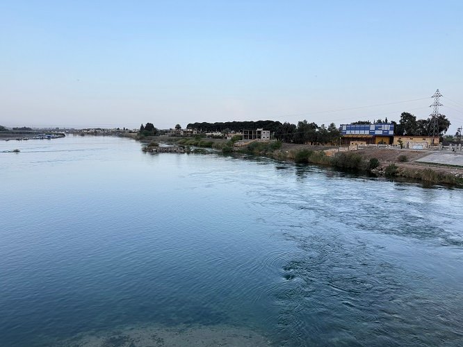 The Euphrates River in Raqqa